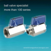 Female-Male Thread Mini Stainless Steel Ball Valve 1000wog